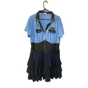 HALLOWEEN COSTUME Police Officer Dress (No Hat) Women's Plus Size 2X